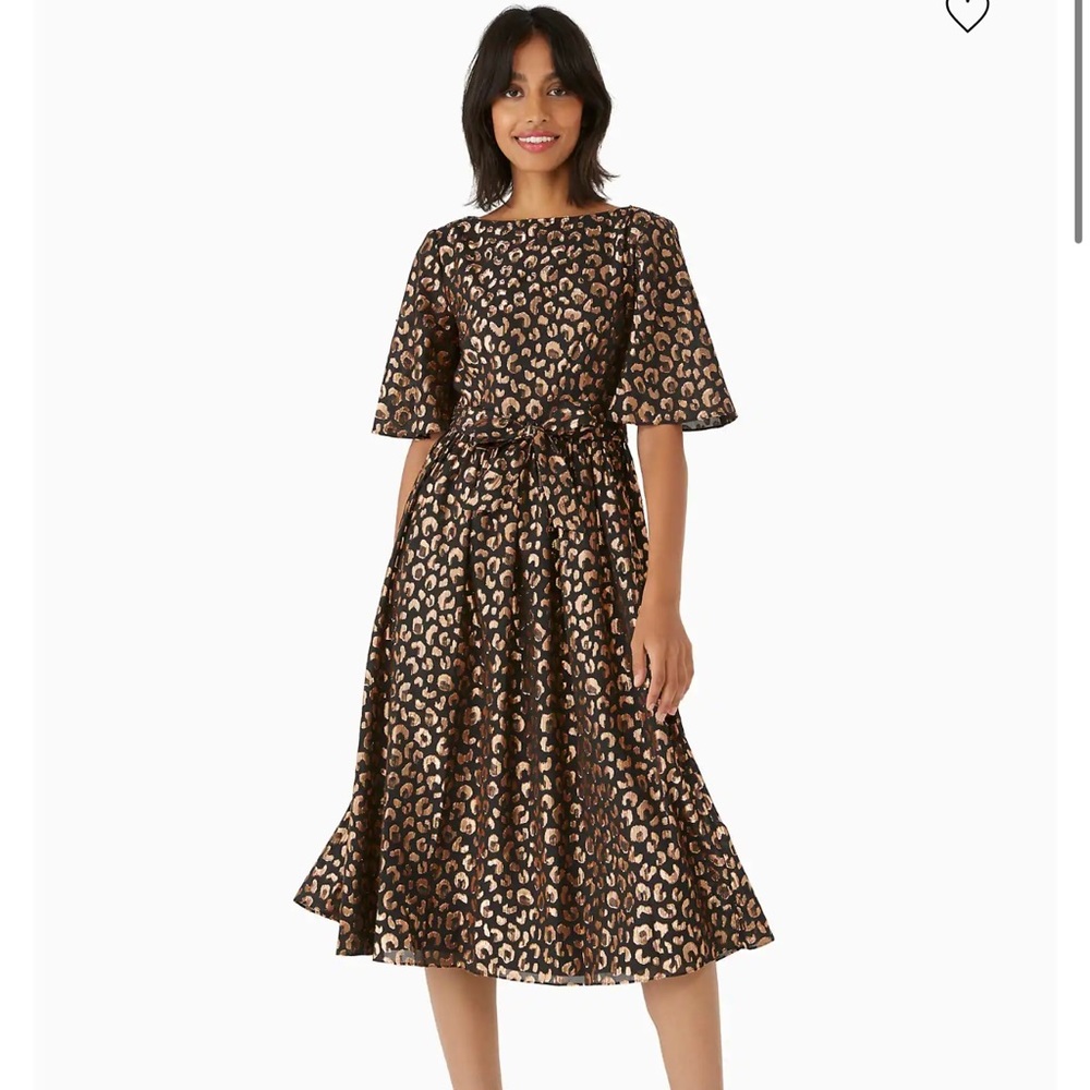 Kate Spade Graphic Leopard Midi Dress